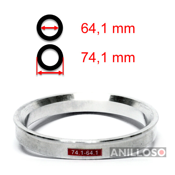 2 x anillas de centrado anillo distanciador llantas de aluminio m04 72,2-57,1 mm Mille Miglia-nuevo 