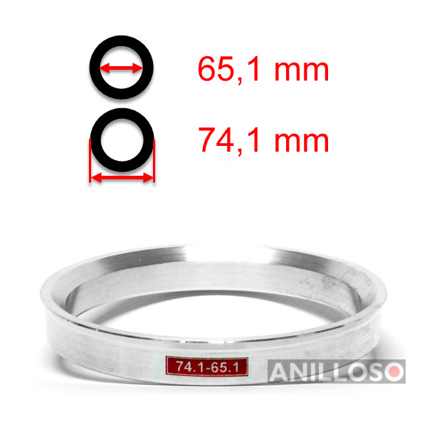 4 x anillas de centrado anillo distanciador llantas de aluminio m25 79,5-74,1 mm Mille Miglia-nuevo 