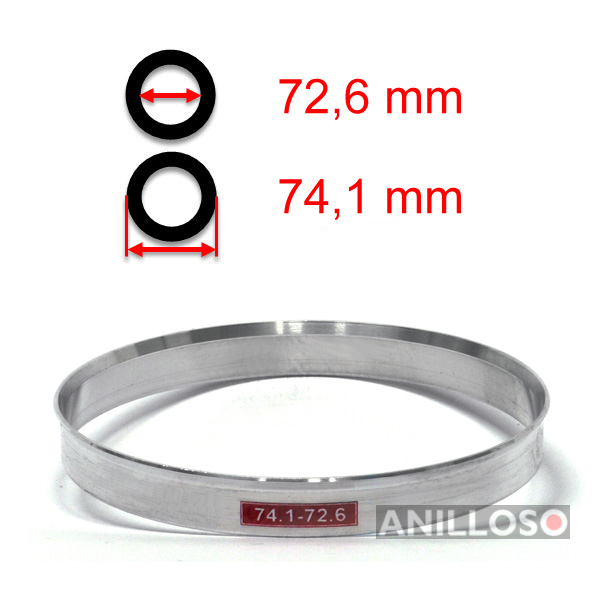 4 x anillas de centrado anillo distanciador llantas de aluminio a701661 70,1-66,1 mm AEZ discretamente-nuevo 
